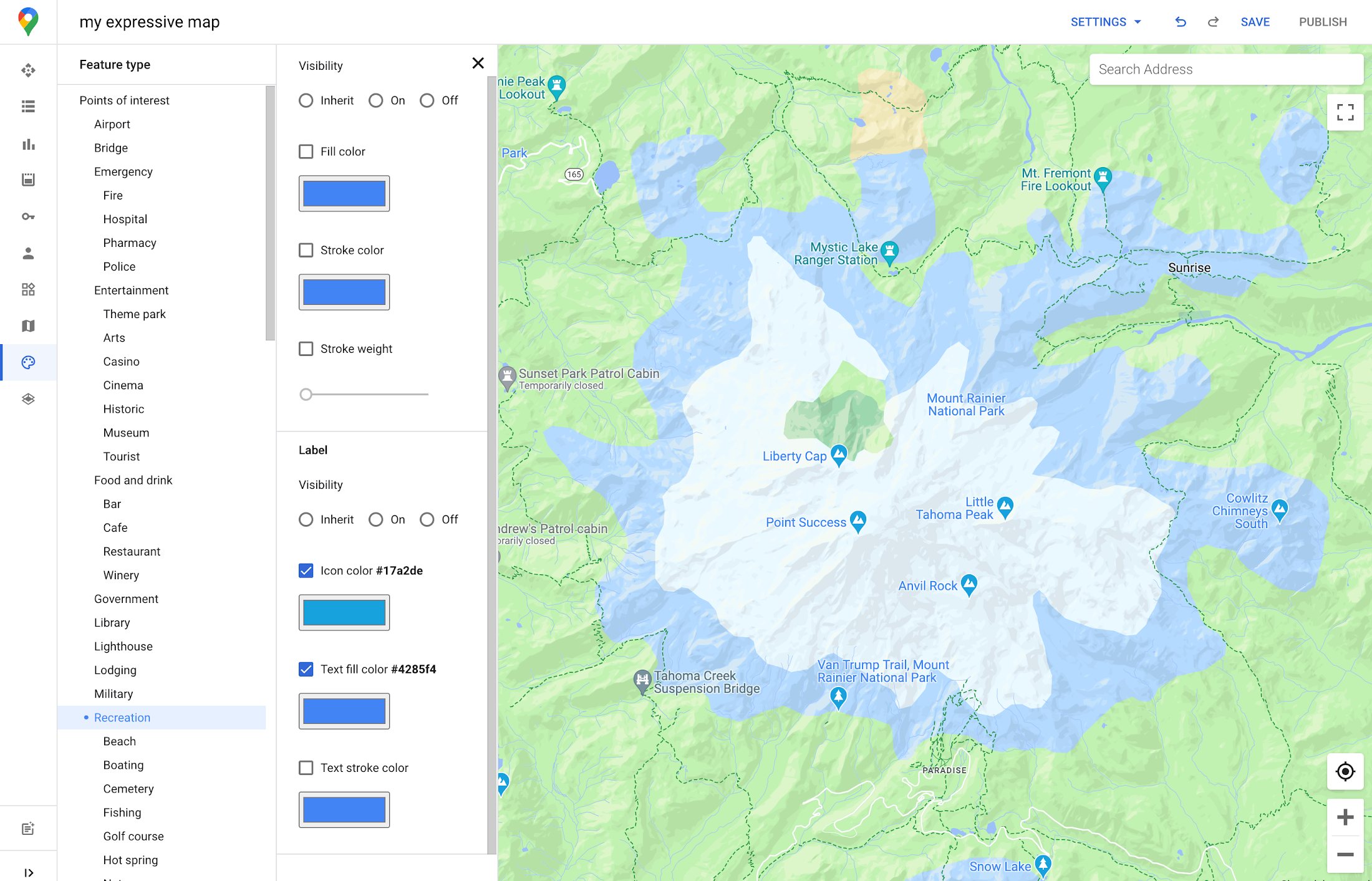 Daffodil Standards practices - Google My Maps