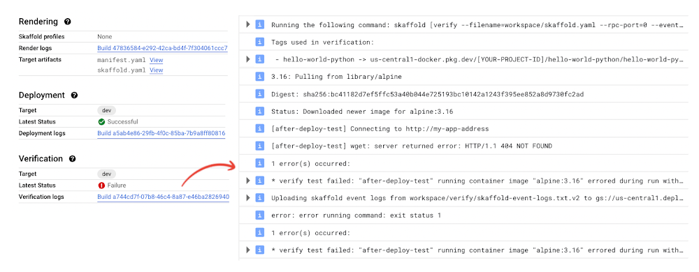 Failure Logs