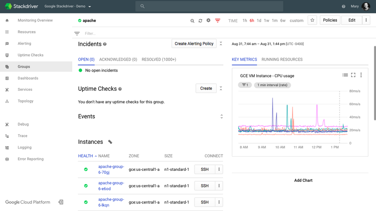 Using Stackdriver Workspaces to help manage your hybrid and