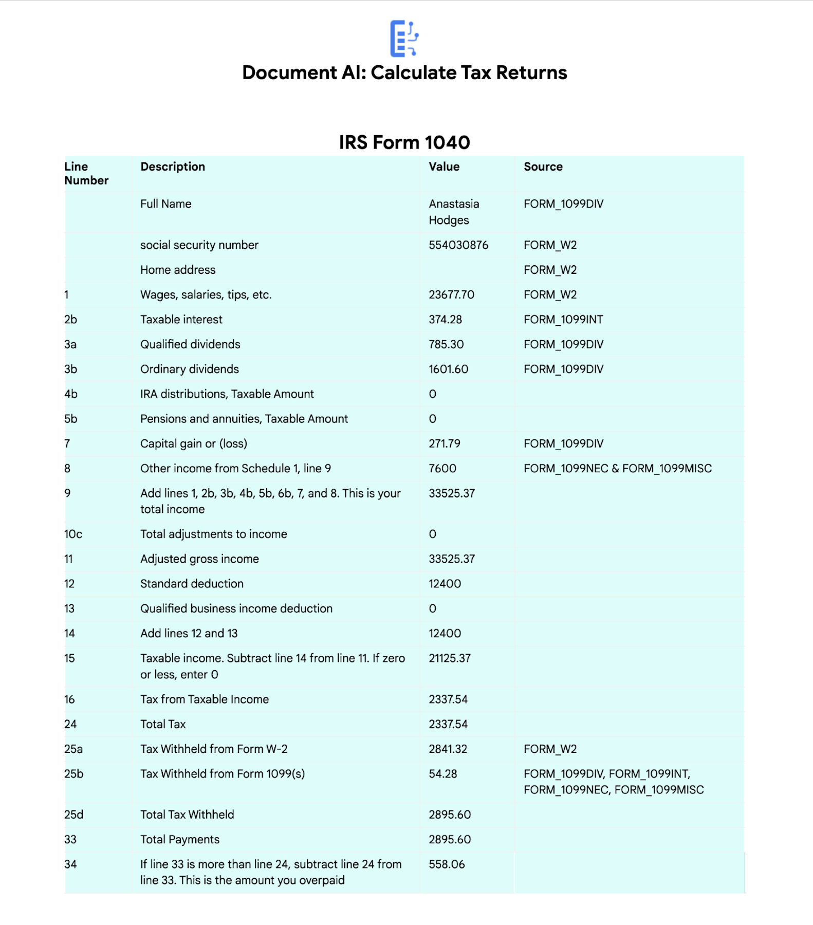 IRS Form 1040