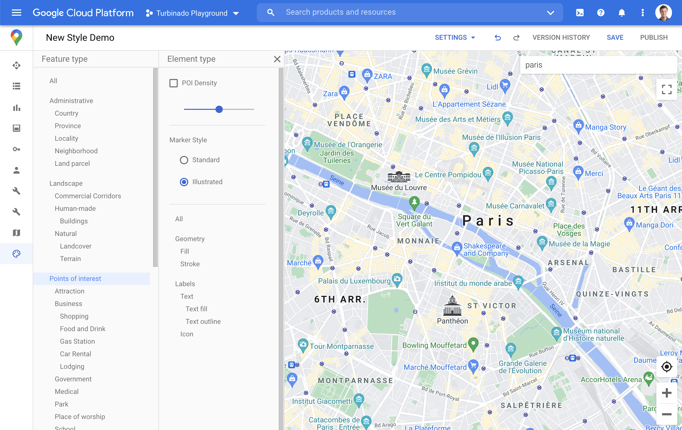 Google Map – Printemps and Galeries Lafayette Markers – MadManBlog