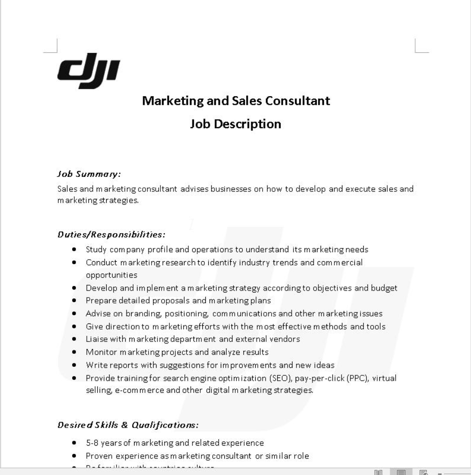 Fake DJI job offer