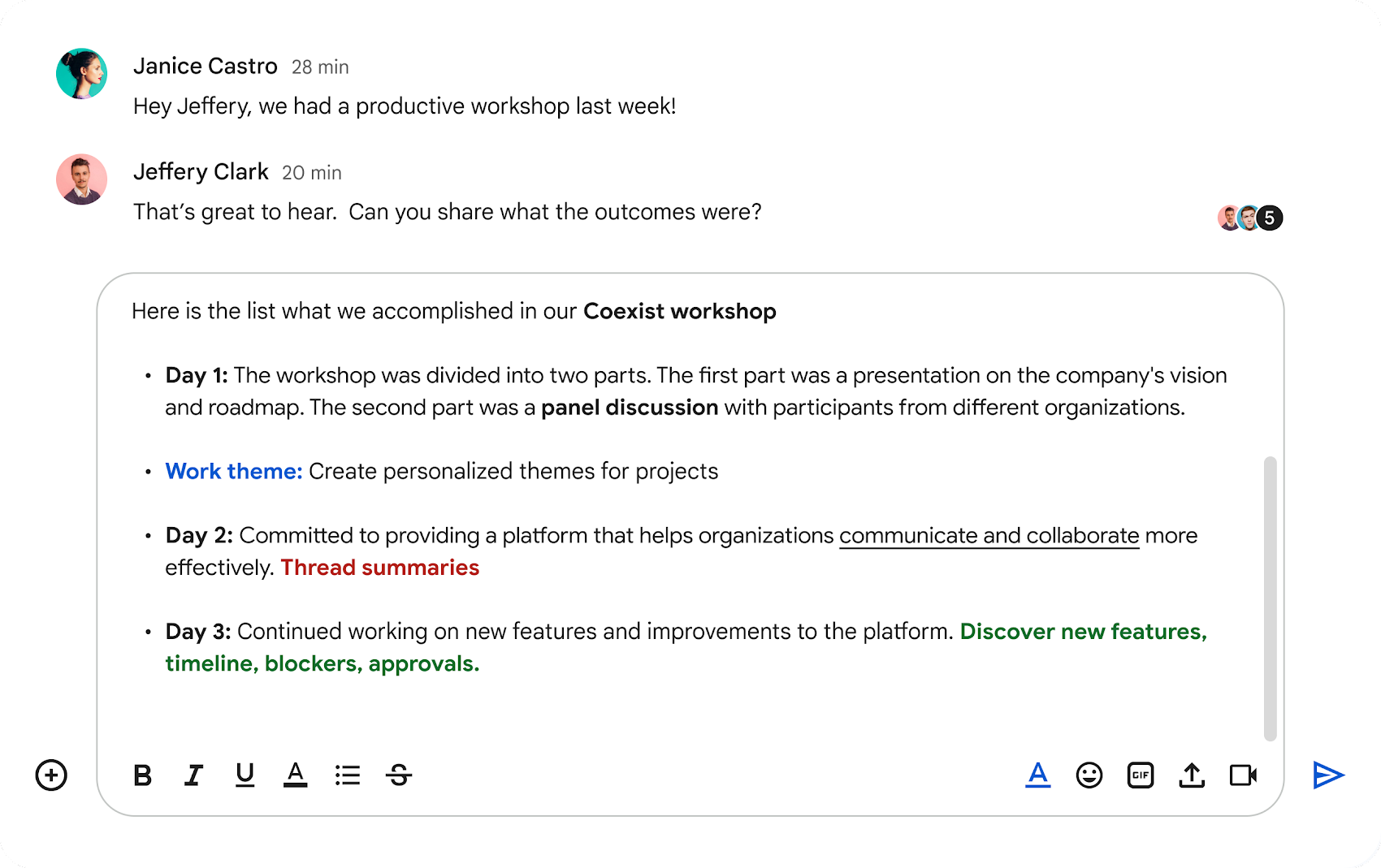 Google Workspace Updates: Enabling organizational communication with  announcements in Google Chat