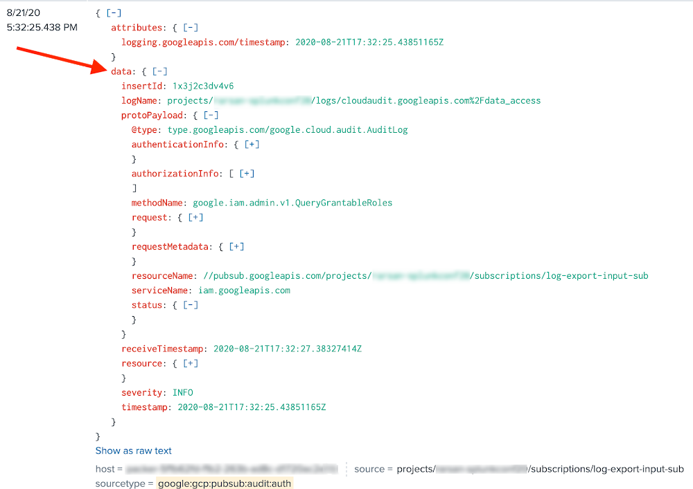 splunk logs query