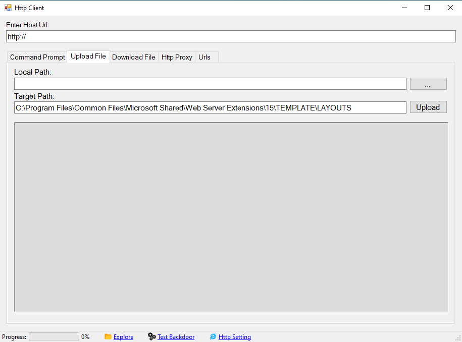 Upload File Tab