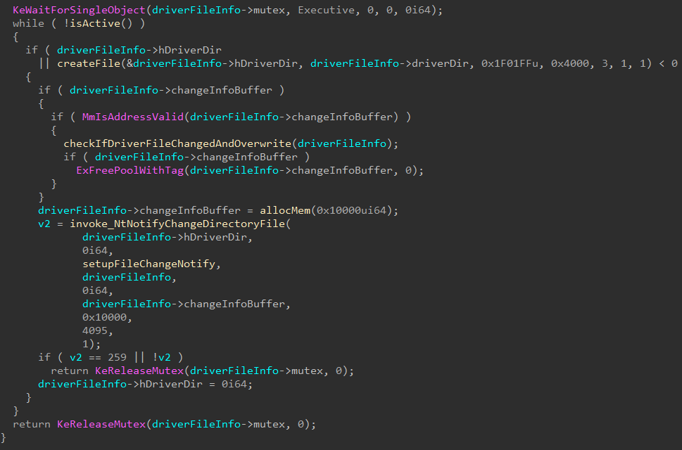 Driver file protection logic in WINTAPIX (MD5: 286bd9c2670215d3cb4790aac4552f22)