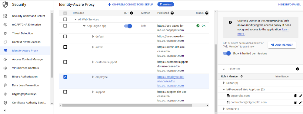 Visão geral do Identity-Aware Proxy