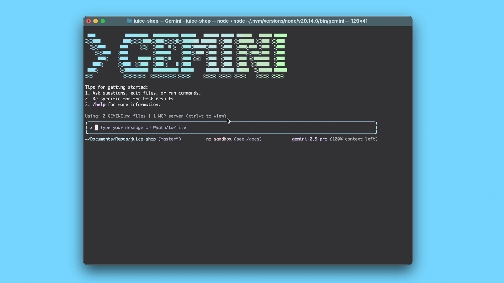 1 Gemini CLI Security Extension Terminal Gif