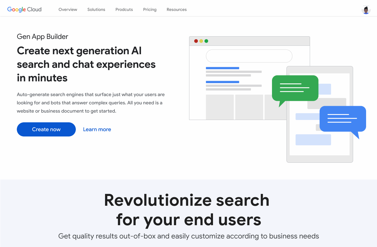 Create generative apps in minutes with Gen App Builder