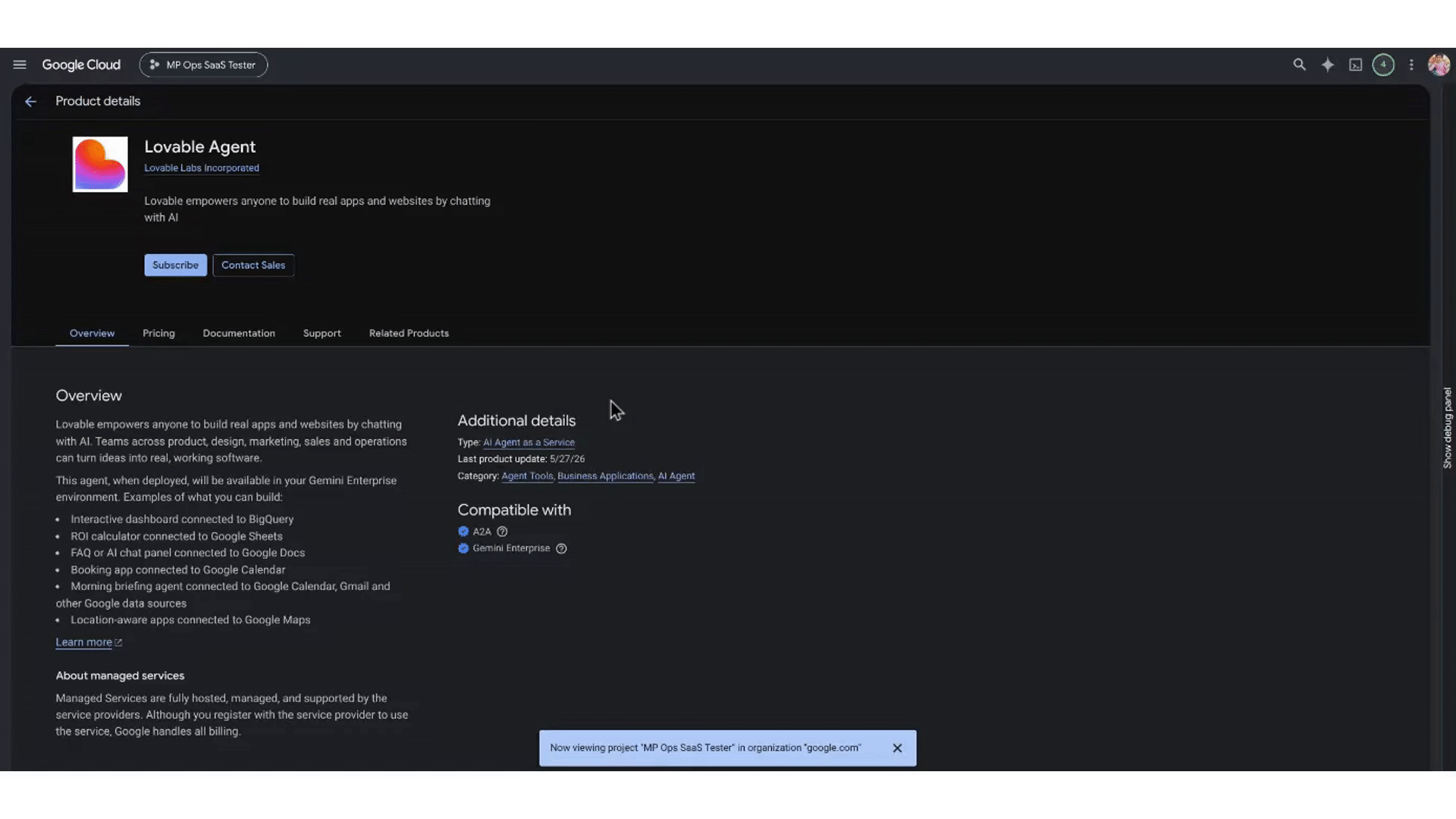 2. Procurement Flow - Async (Google Cloud Marketplace)