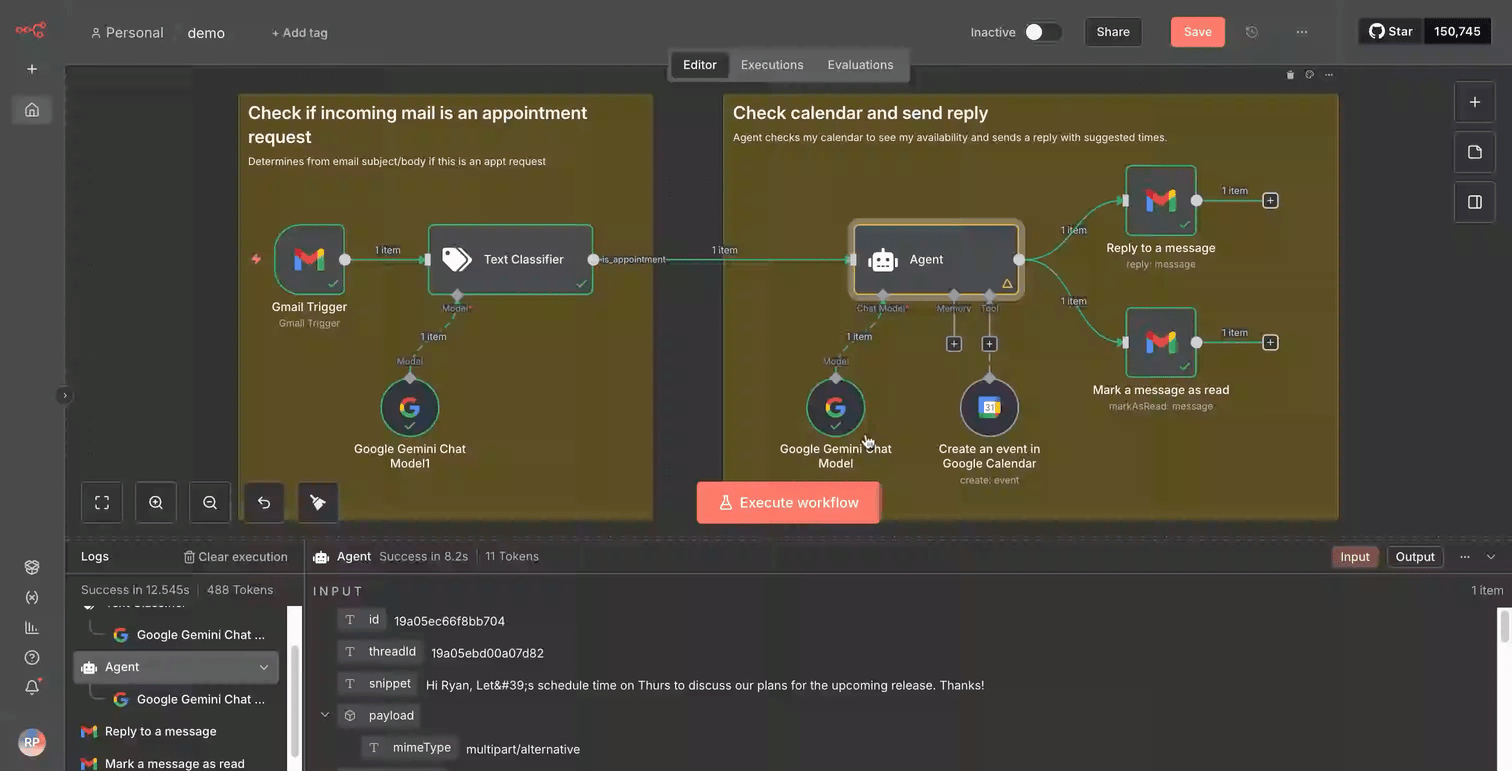 2 - google workspace n8n