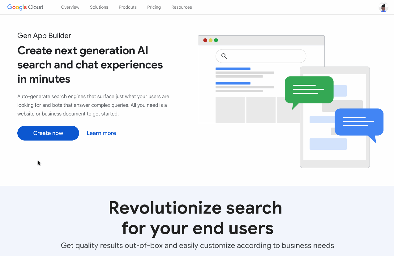 Create generative apps in minutes with Gen App Builder