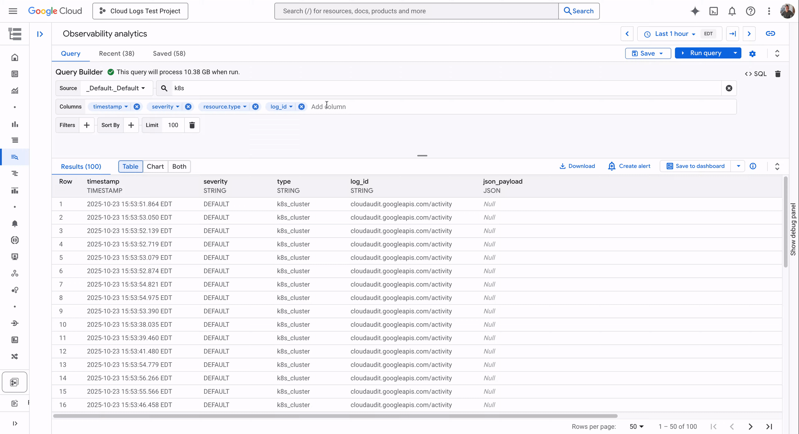3 count log entries grouping