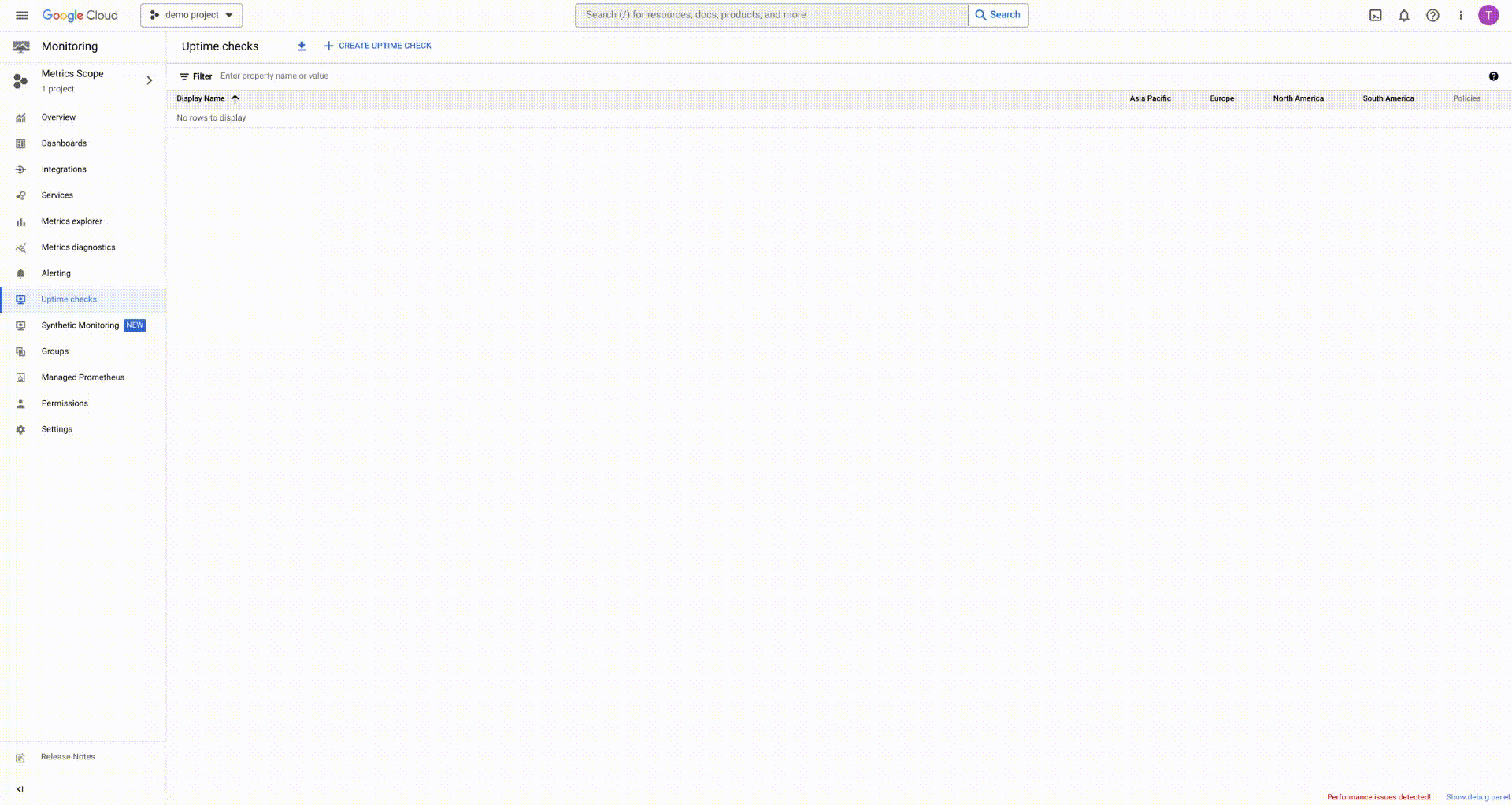 Verify POST endpoint availability with Uptime Checks