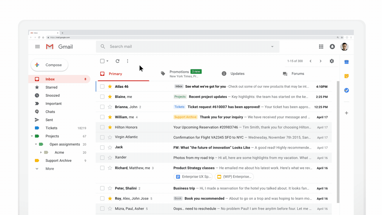 shopping in gmail.gif