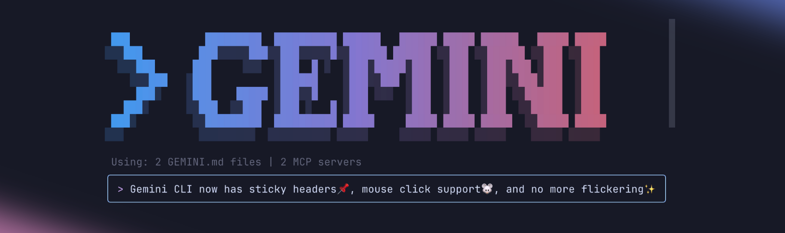 Gemini CLI - UI Improvements (hero image)