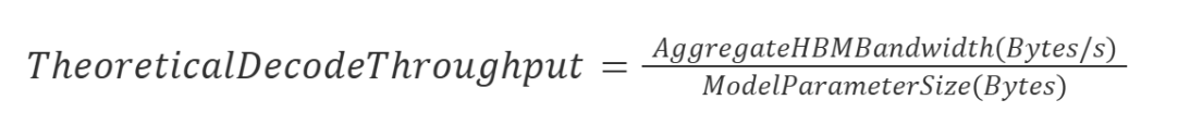 Theoretical Decode Throughput Formula