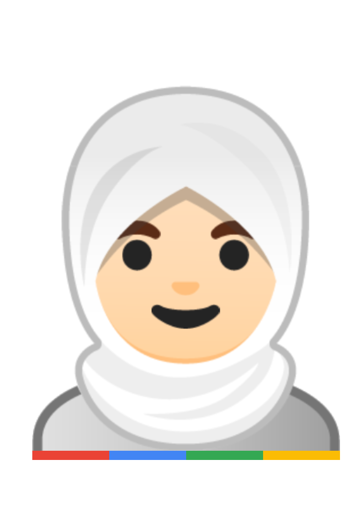 Emoji of muslim woman wearing hijab