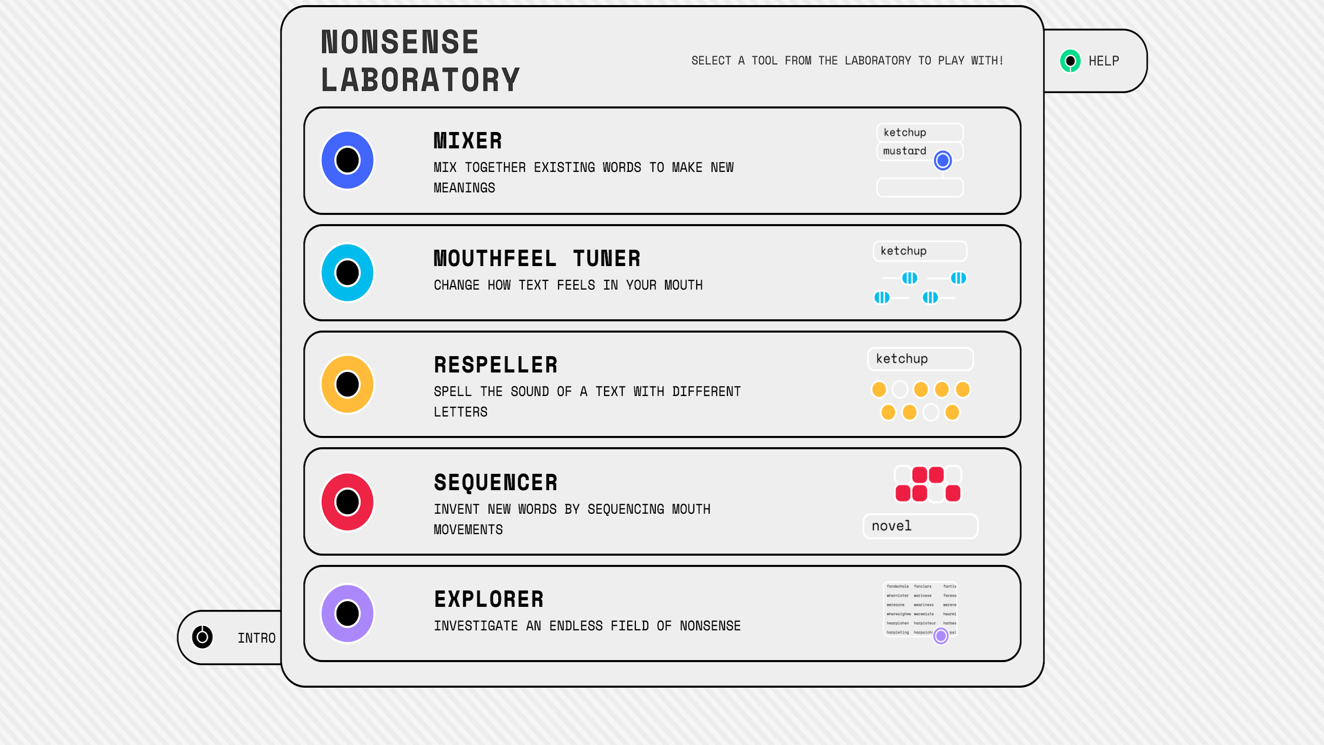 The Nonsense Laboratory by Allison Parrish in collaboration with Google  Arts & Culture and Artists + Machine Intelligence Grant - Experiments with  Google