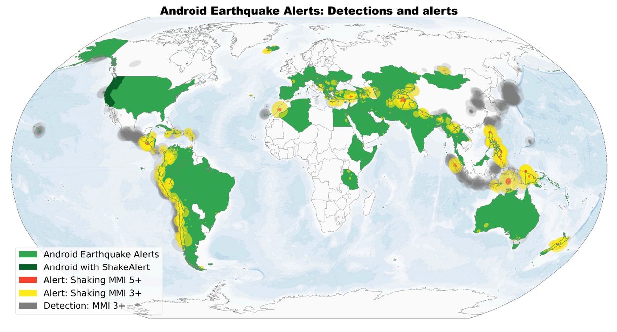 Earthquakes currently