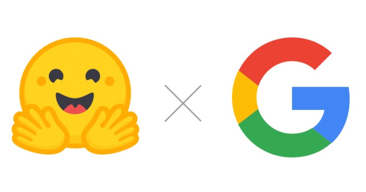 hugging face by Google logo