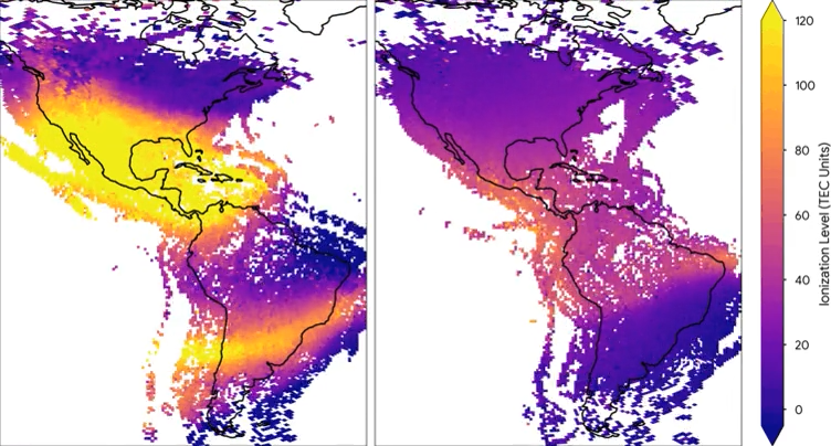 Mapping space weather