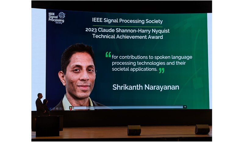 Shrikanth Narayanan-ICASSP-award-recipient