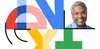 Logo Google Cloud Next. W prawym górnym rogu zdjęcie głowy Thomasa Kuriana, dyrektora generalnego Google Cloud. Jest ciemnoskóry, ma krótkie, białe włosy i się uśmiecha.
