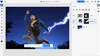 Funcionalidades de Adobe Photoshop en una pantalla de Chromebook Plus con foto personal.