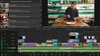 Funcionalidades del editor de vídeo profesional LumaFusion en una pantalla de Chromebook Plus con un vídeo de cocina.