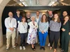 A photograph of Bernardo Correia, Google Portugal Country Manager, with representatives from the European Journalism Centre, Lisbon-based online magazine Mensagem, the Google News Initiative, and News Impact Summit event participants.