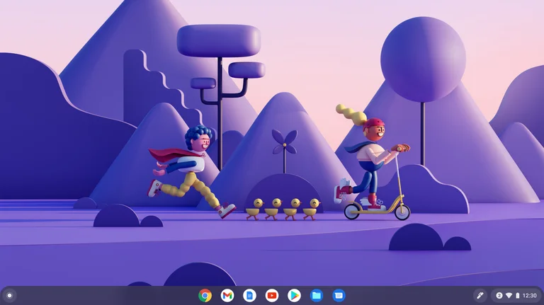 Eines der neuen Hintergrundbilder von Leo Natsume für Chromebooks