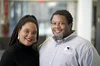 Pharaoh’s Conclave cofounders Jakita O. Thomas, Ph.D. (left) and Erich P. Thomas (right) stand next to each other, looking at camera.