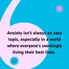 Quote from Sophie Jayne talking about anxiety