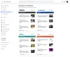 This image shows an example of how Google News Showcase will look on desktop with different panels from our partners