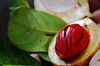 A close-up photo of nutmeg, once one of the most prized spices in the world.