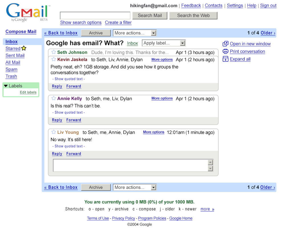 Gmail Turns 15