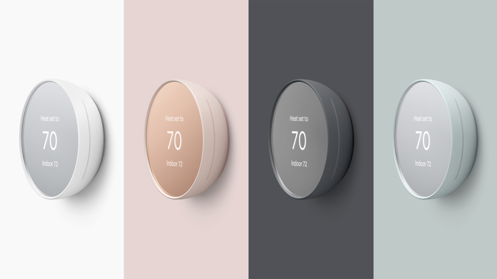 Nest Thermostat in four colors