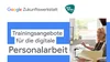 Visual mit Aufschrift "Trainingsangebote für die digitale Personalarbeit"