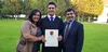 Eric Valdivia and his parents