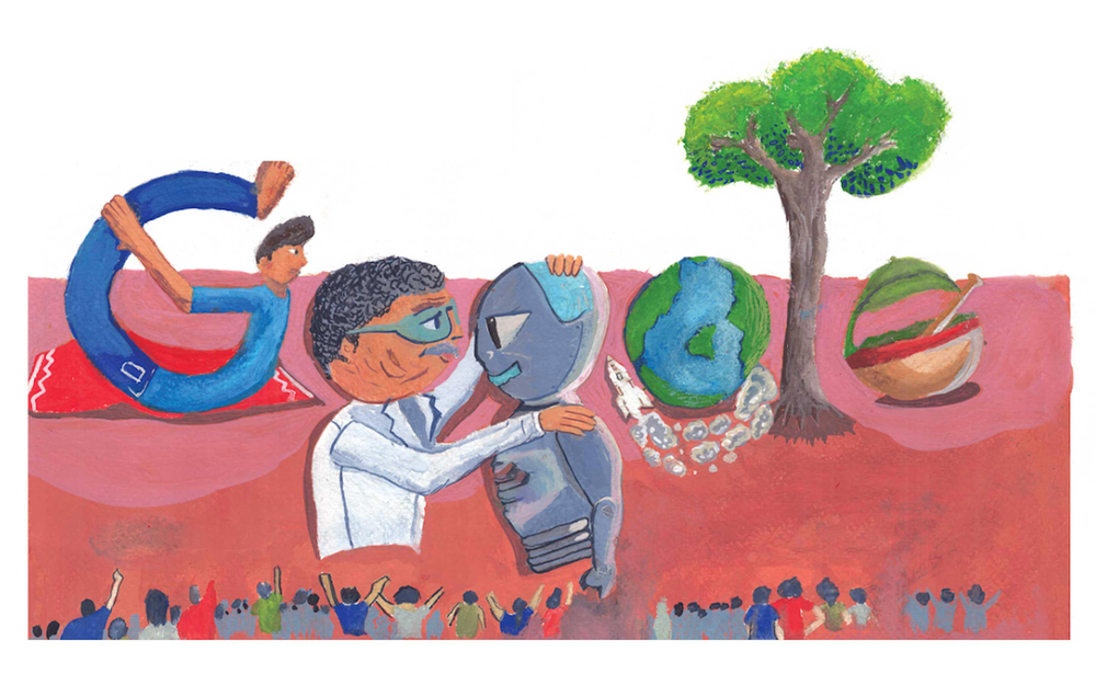 The 2022 Doodle for Google National Winner is 9-year old Shlok Mukherjee, a student of Class 4 at the Delhi Public School - NewTown, Kolkata.