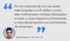 Caixa de texto com a foto do Murilo Feitosa, de São Paulo, e um comentário dele sobre o programa em destaque.
