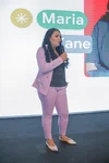 Maria Yane, empreendedora, em foto durante participação em evento.