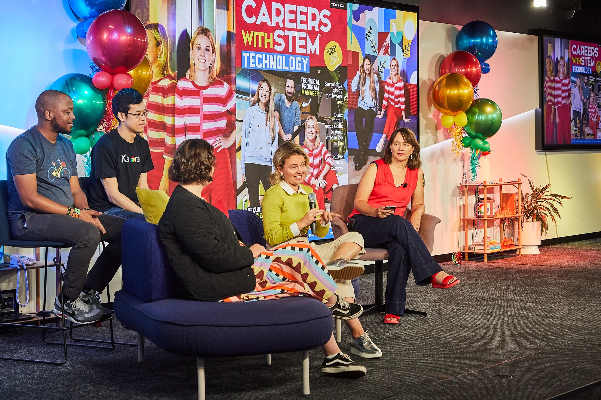 Students take part in the Google Careers with STEM event