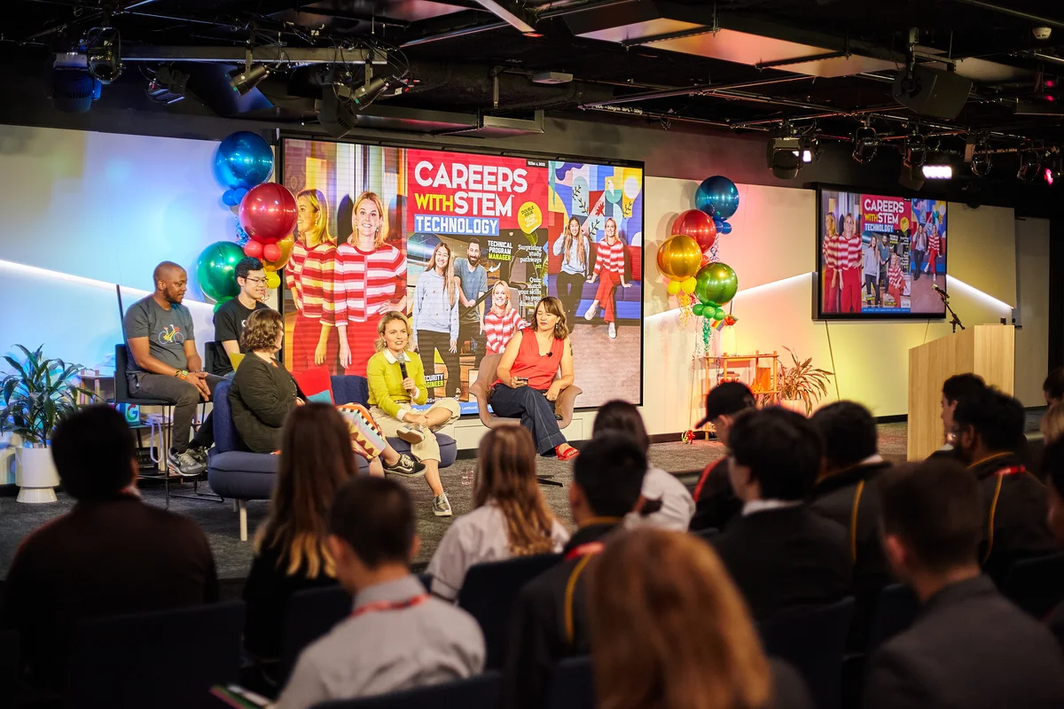 Students take part in the Google Careers with STEM event