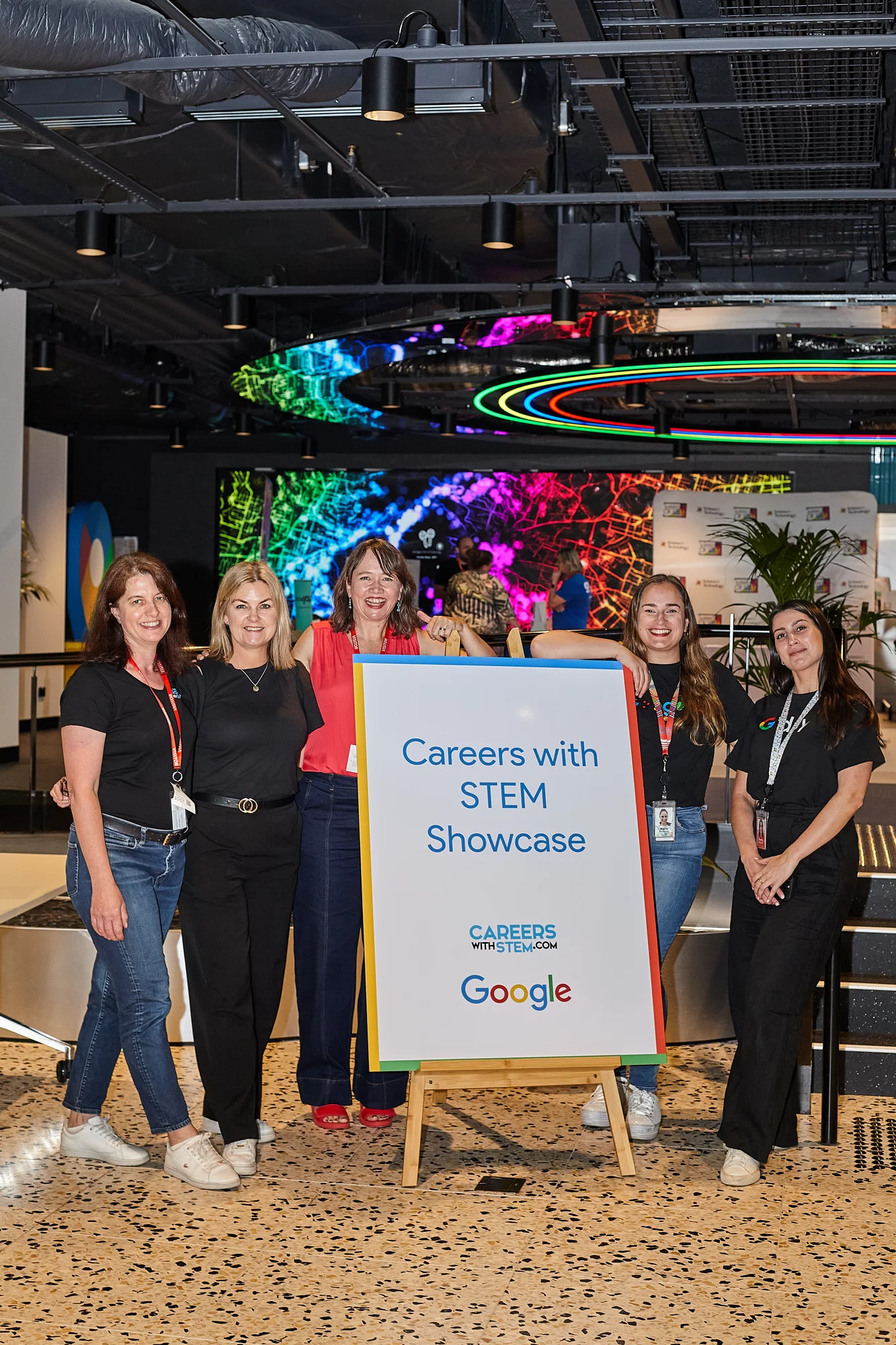 Students take part in the Google Careers with STEM event