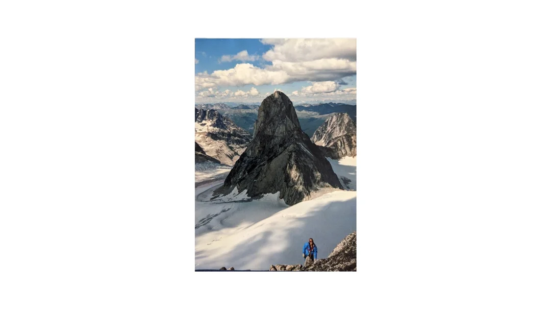 A landscape shot of the mountain peaks of the Bugaboos.