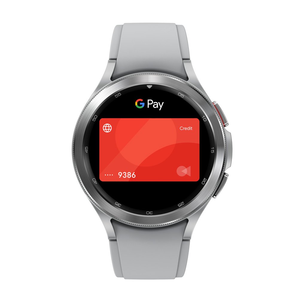 Watch showing Google Pay