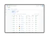 Zrzut ekranu Google Merchant Center Następnie przedstawia listę 500 produktów wskazującą widoczność, stan, obraz, tytuł, cenę, źródło, dostępność i potencjał kliknięcia dla każdego artykułu.