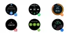 Six different watches showing different third-party apps